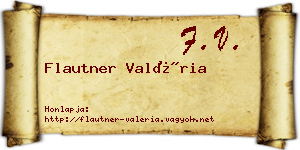 Flautner Valéria névjegykártya
