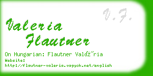 valeria flautner business card